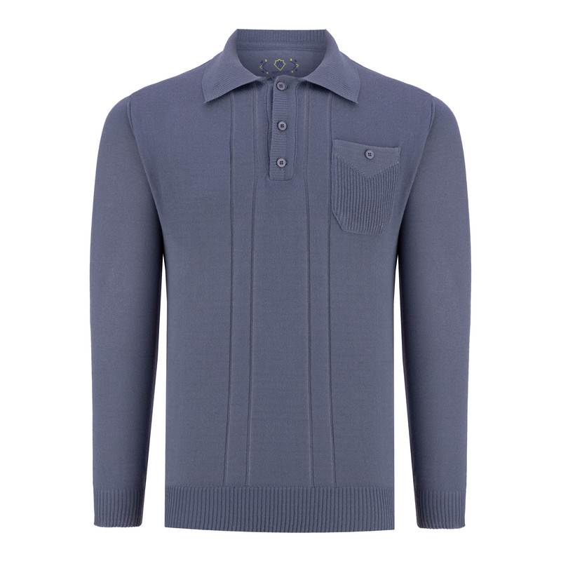 پلیور یقه برگردان مردانه رایکا مدل ND1 کد NA1