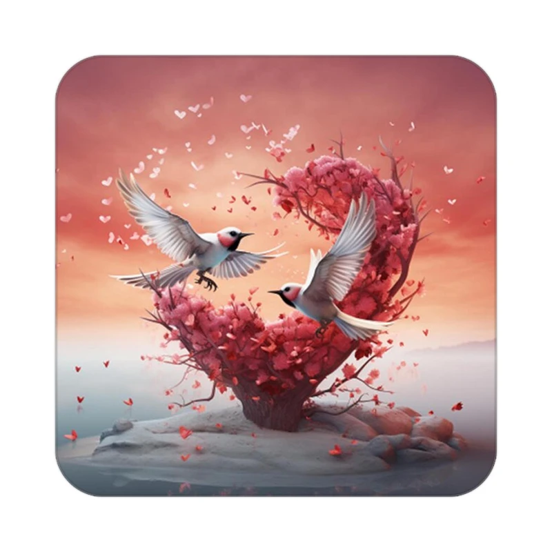 زیر لیوانی کاکتی مدل عاشقانه کد mp13868