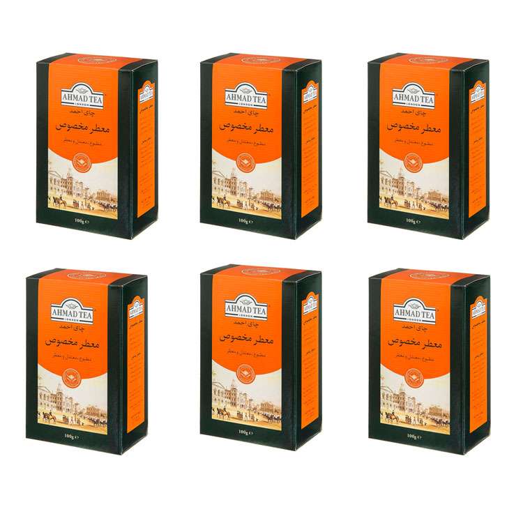 چای معطر مخصوص احمد - 100گرم بسته 6 عددی