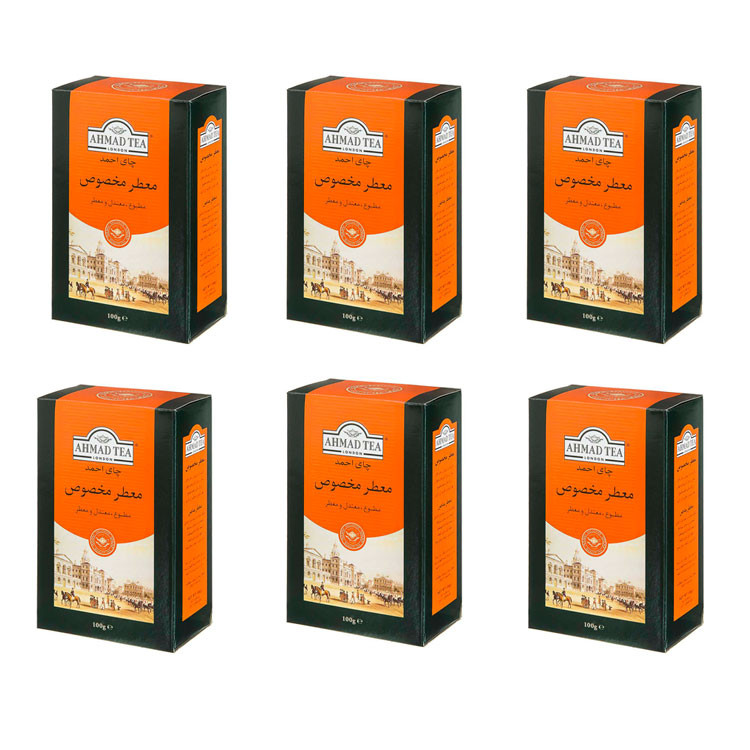 چای معطر مخصوص احمد - 100گرم بسته 6 عددی