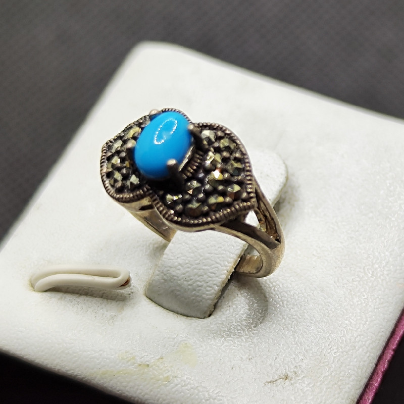 انگشتر نقره زنانه فیروزه نیشابور کد 27 انگشتر نقره زنانه فیروزه نیشابور کد 27