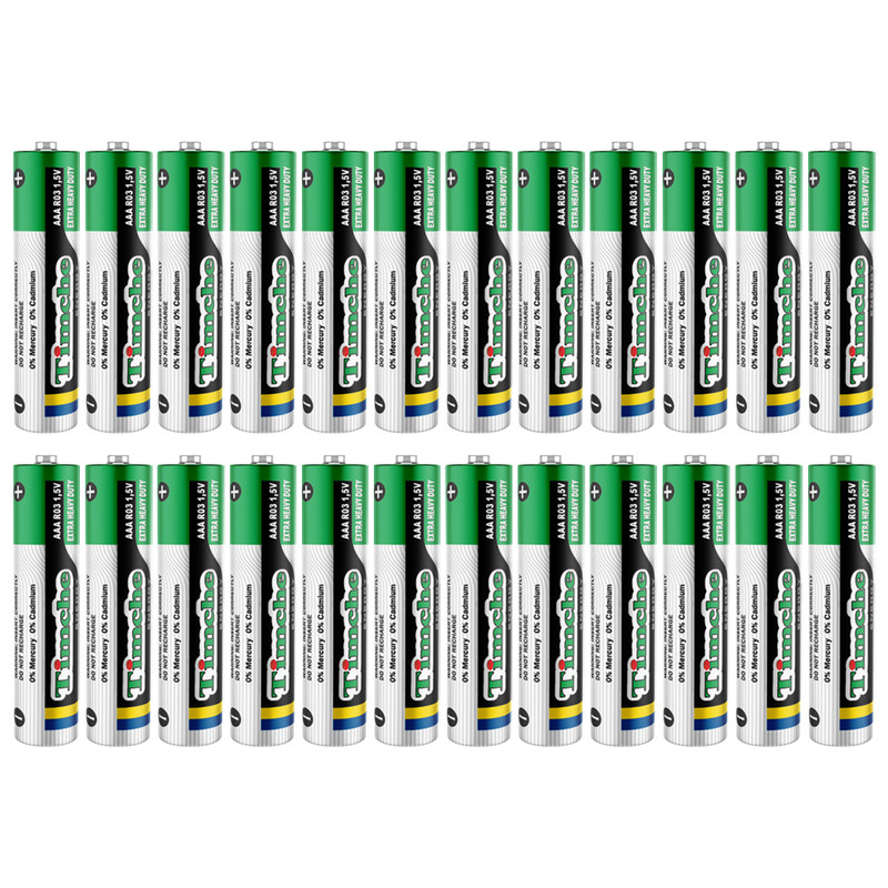 باتری نیم قلمی تایمچه مدل Extra Heavy Duty بسته 24 عددی