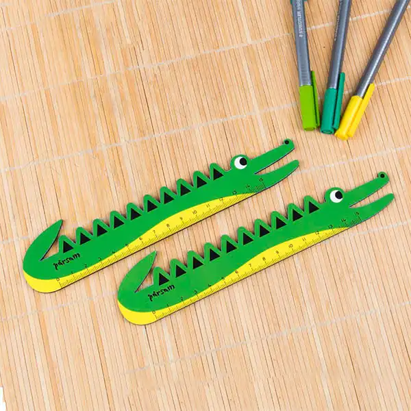 خط کش 15 سانتیمتری طرح کروکودیل