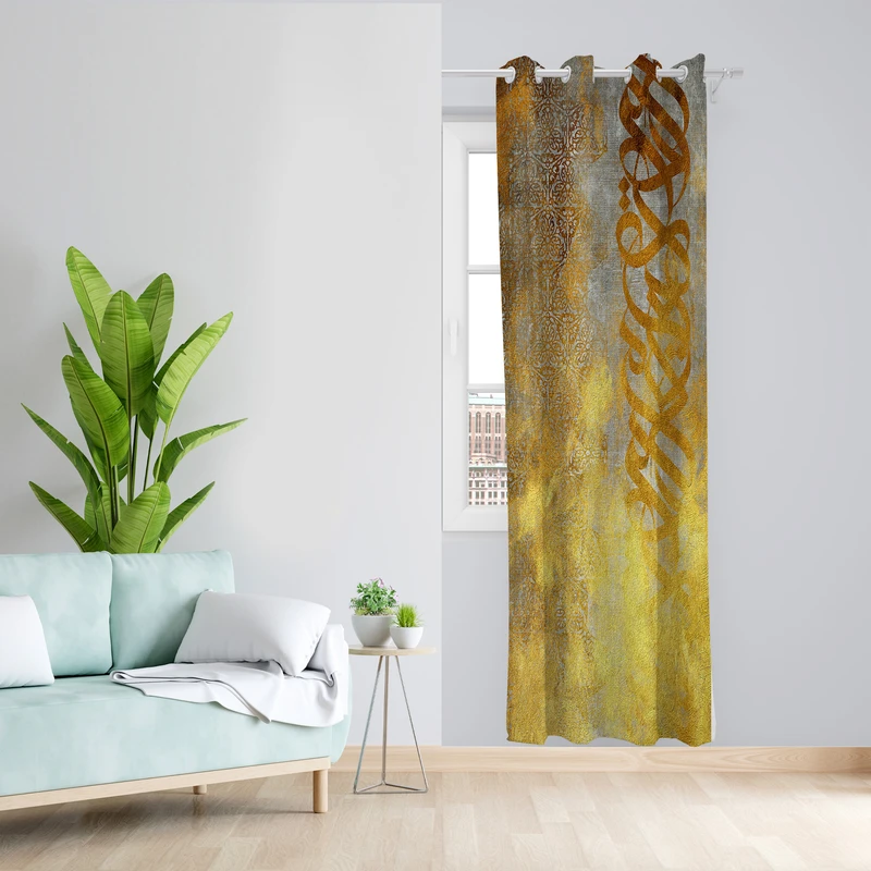 پرده مدل مخمل پانچی کد L 1073R Z سایز 140x200 سانتی متر