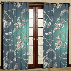 پرده مدل مکرومه هازان پانچی کد 2135 سایز 140x200 سانتی متر