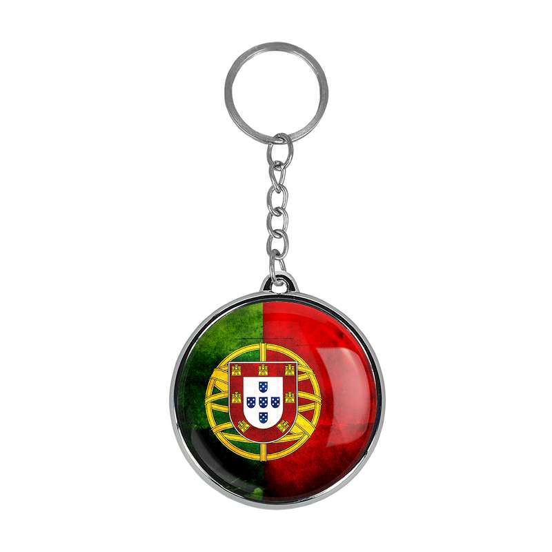 جاکلیدی خندالو طرح پرچم پرتغال مدل دوطرفه کد 2053820548