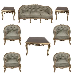 مبل راحتی 7 نفره مدل زمرد کد fcz5623 به همراه میز پذیرایی