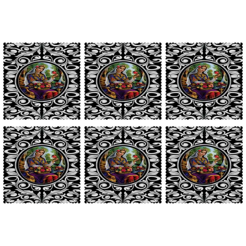 زیربشقابی مدل U1-42151 بسته 6 عددی