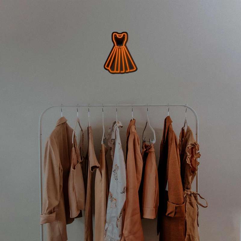 چراغ دیواری نئون دیزاین طرح Women-Clothes-BL_ORG