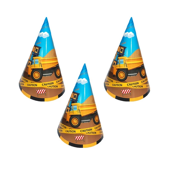 کلاه تولد مدل ماشینهای راهسازی کد RoadBuildingMachinesH1 مجموعه 3 عددی
