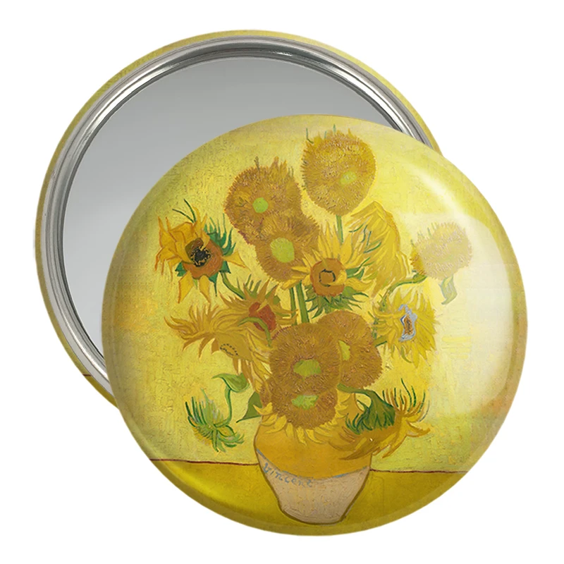 آینه جیبی خندالو مدل گلدان آفتابگردان ونسان ونگوگ (Van Gogh) کد 36819