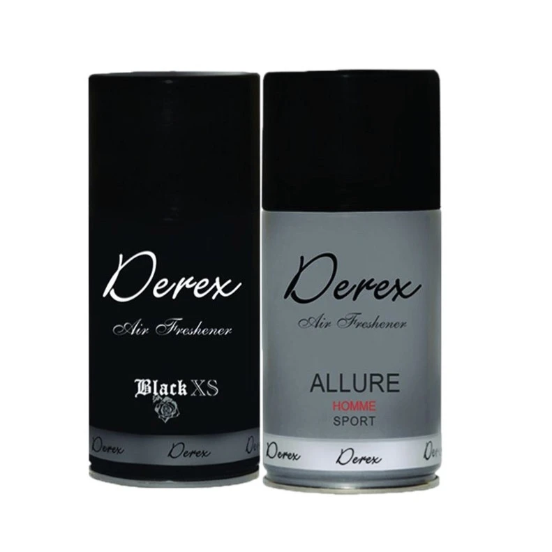 اسپری خوشبو کننده هوا دریکس مدل aventus و black xs حجم 260میلی لیتر مجموعه 2عددی