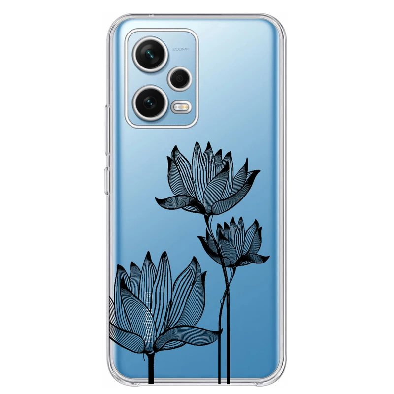 کاور مگافون طرح گل مدل C47-B مناسب برای گوشی موبایل شیائومی Redmi Note 12 Pro Plus