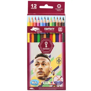 مداد رنگی 12 رنگ ادین مدل Neymar