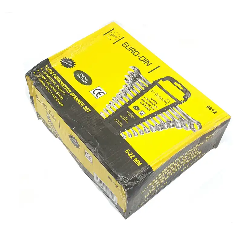 آچار یکسر تخت و یکسر رینگی ایرو مدل EU-12  مجموعه 12 عددی