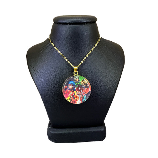 گردنبند دخترانه مدل دختر کفشدوزکی کد 0001887 گردنبند دخترانه مدل دختر کفشدوزکی کد 0001887