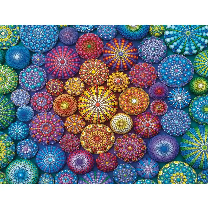 پازل 2000 تکه راونزبرگر مدل Radiating Rainbow Mandalas کد 17134