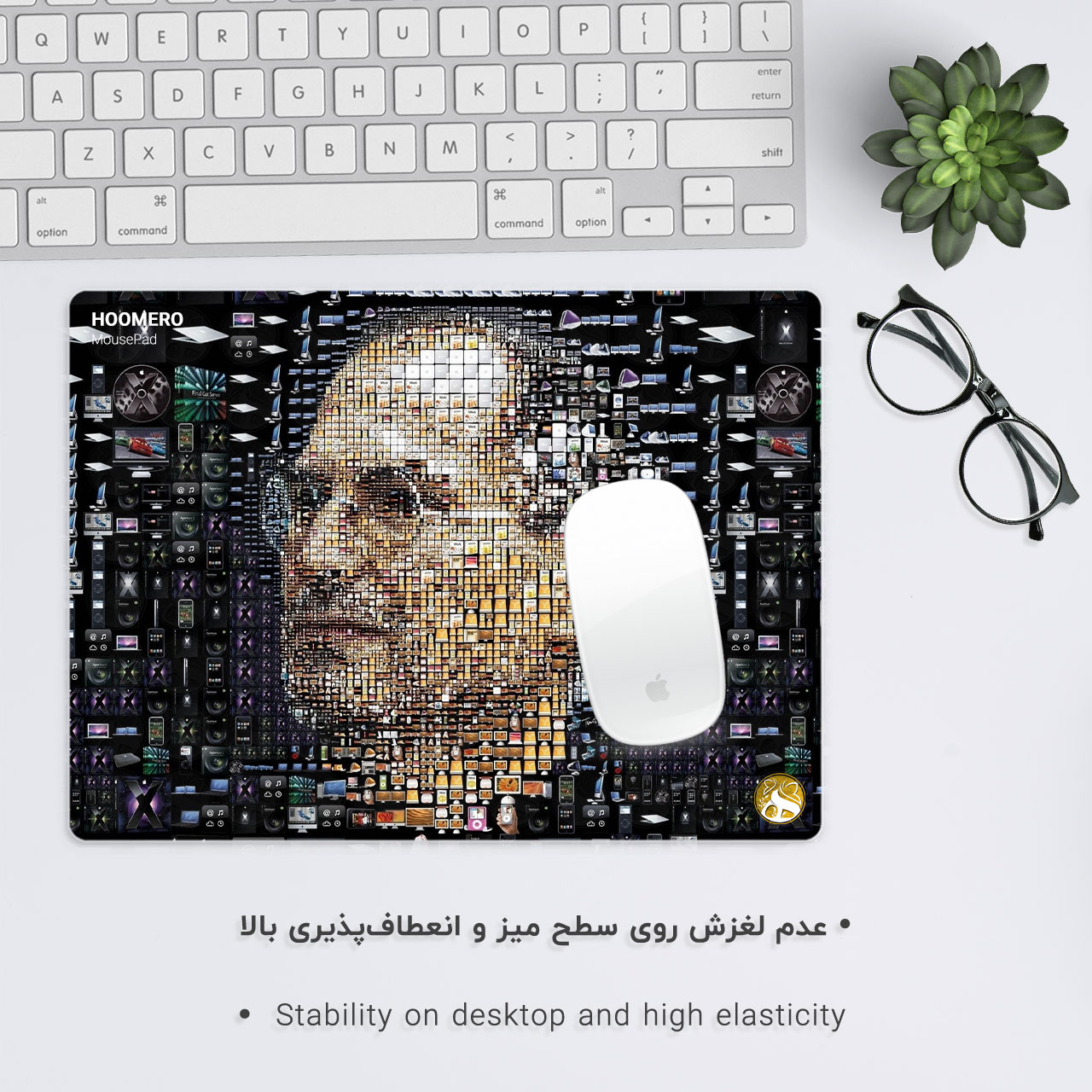 ماوس پد هومرو طرح برنامه نویسی فانتزی استیو جابز مدل A1757