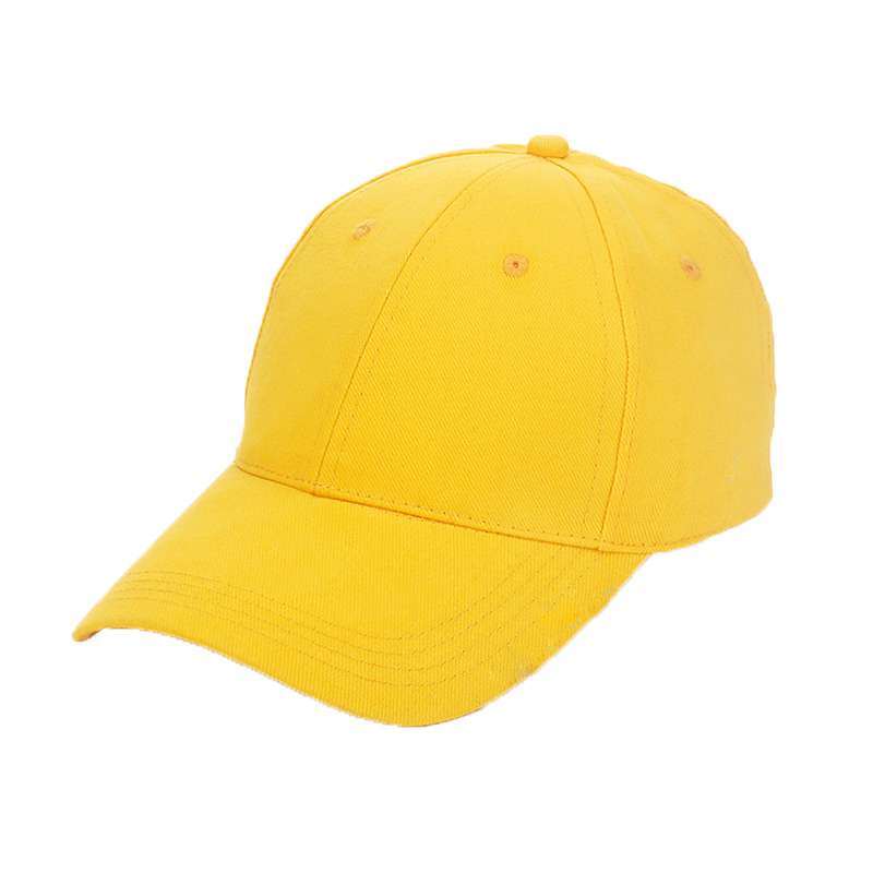 کلاه کپ مردانه مدل ساده رنگ زرد