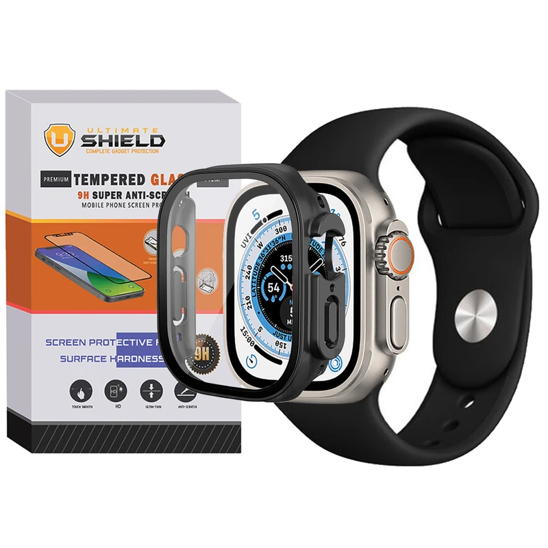 بند آلتیمیت شیلد مدل Soft-Guard-UL مناسب برای اپل واچ Ultra / Ultra 2 49mm به همراه کاور
