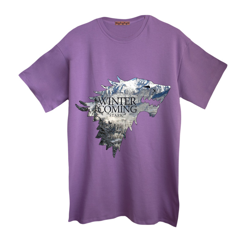 تی شرت آستین کوتاه مردانه مدل winter is coming
