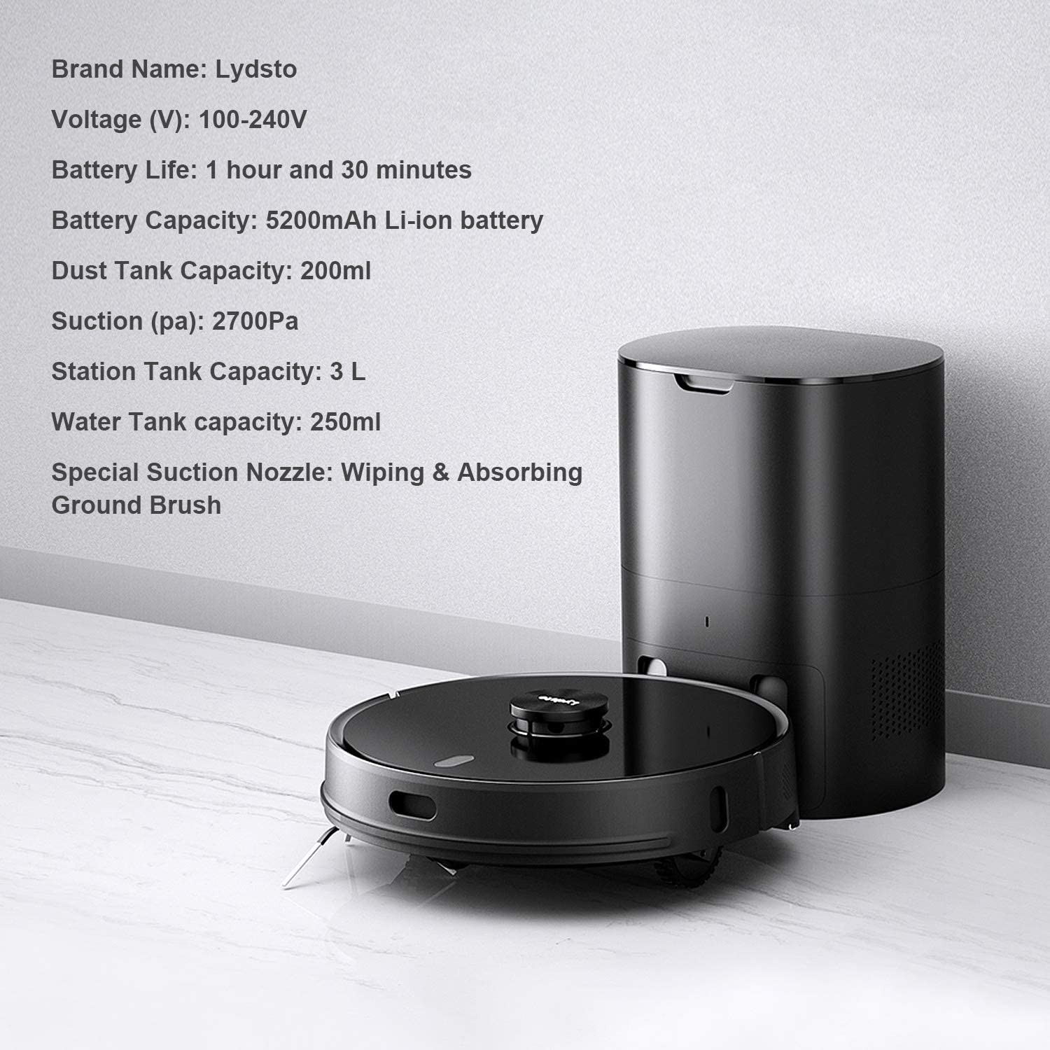 جاروشارژی هوشمند لایدستو مدل R1