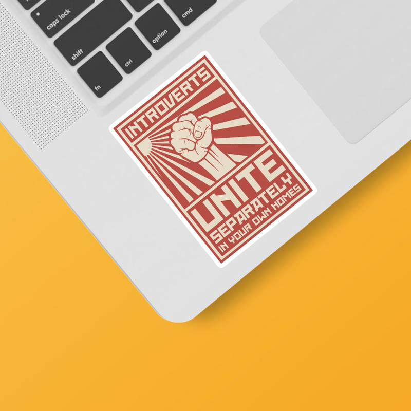 استیکر لپ تاپ و موبایل گوفی طرح اتحاد درونگراها