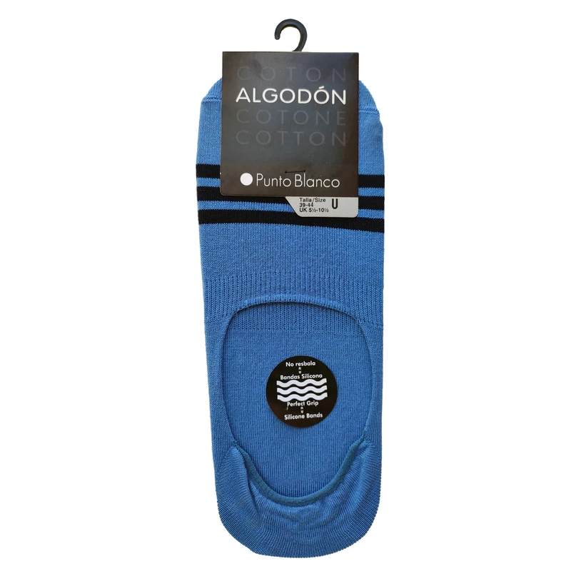 جوراب کالج مردانه پونتو بلانکو مدل کتان آلگادون طرح دار 152-00-74699