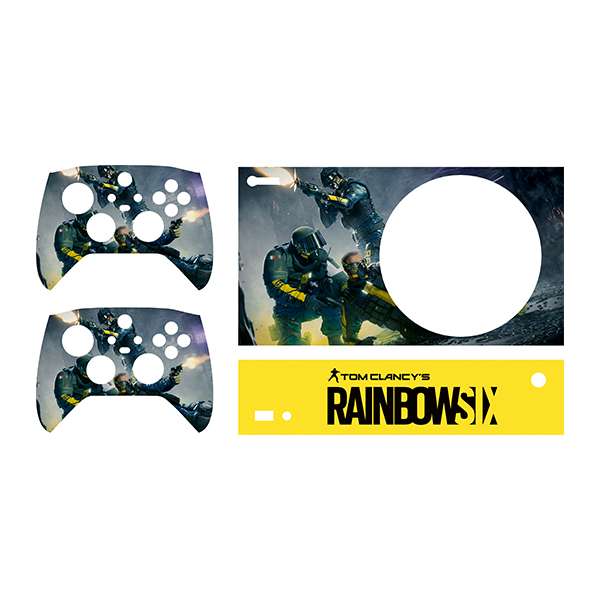 برچسب کنسول بازی Xbox series s توییجین وموییجین مدل Rainbowsix 02 مجموعه 4 عددی