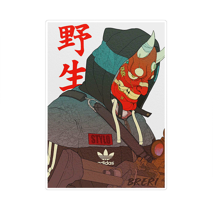 استیکر لپ تاپ ماسا دیزاین طرح ANIME مدل STKO3