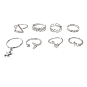 انگشتر زنانه مدل rns20 مجموعه 8 عددی