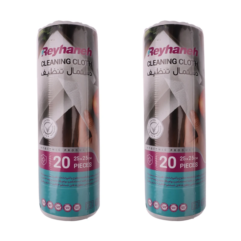 دستمال آشپزخانه ریحانه مدل R20 دو بسته 20 عددی