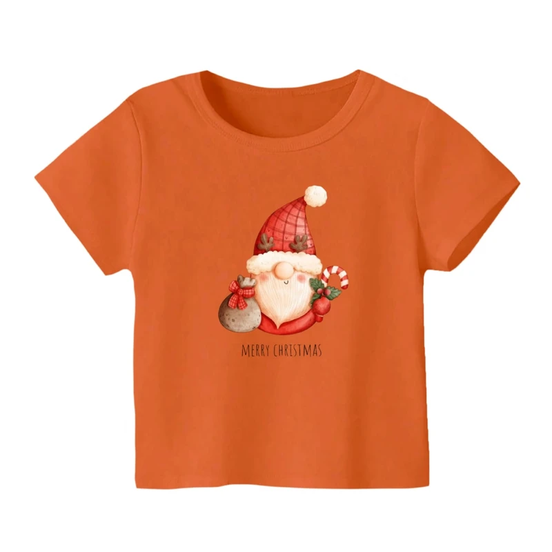تی شرت آستین کوتاه بچگانه مدل بابانوئل کریسمس کد 47