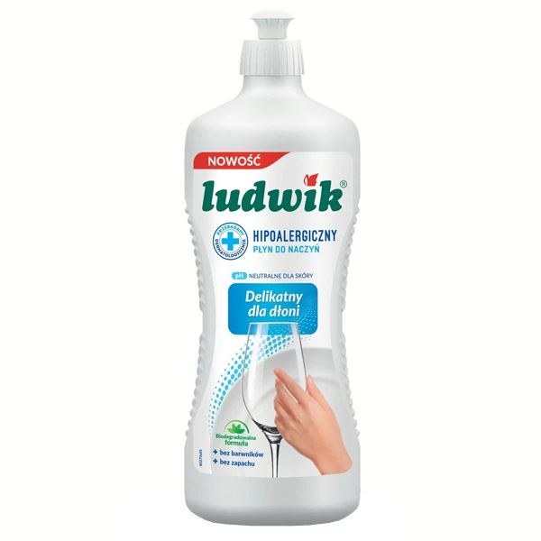 مایع ظرفشویی لودویک مدل Hypoallergenic حجم 900 میلی لیتر