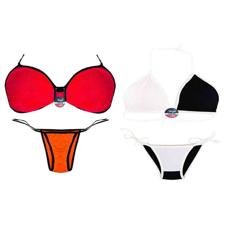 ست شورت و سوتین زنانه غوغا مدل Oid-067 مجموعه 2 عددی