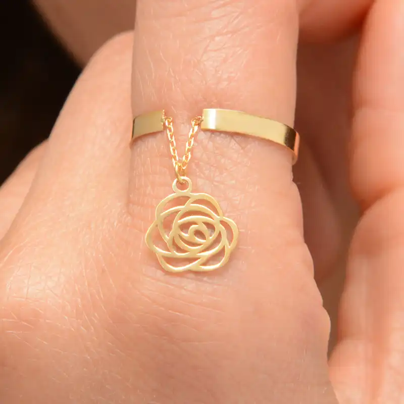 انگشتر طلا 18 عیار زنانه طلای مستجابی مدل 670152