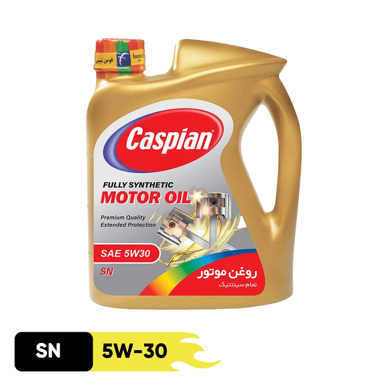 روغن موتور کاسپین مدل 5W-30 SN حجم 4 لیتر