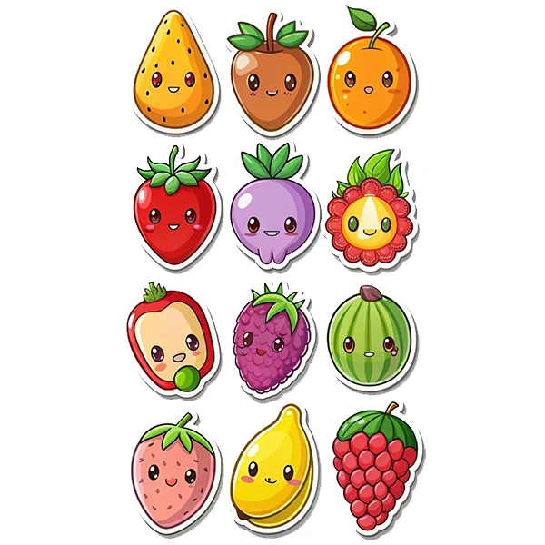  استیکر پارچه و لباس پاد آفرین طرح میوه کد 2334