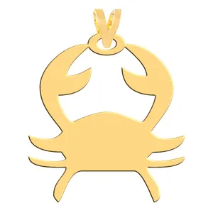 آویز گردنبند طلا 18 عیار زنانه فرشته مدل خرچنگ WNL-000407