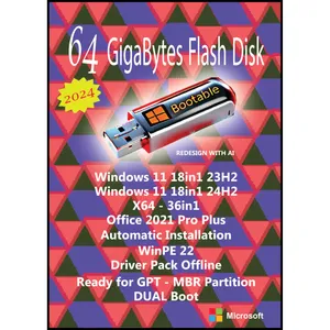 سیستم عامل Windows 11 18in1 23H2,24H2 x64 Office 2021 Driver Pack نشر مایکروسافت