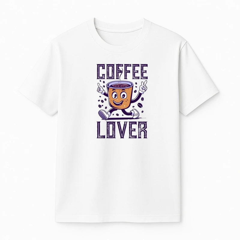 تی‌شرت آستین کوتاه دخترانه مدل نوشته قهوه کد v8 