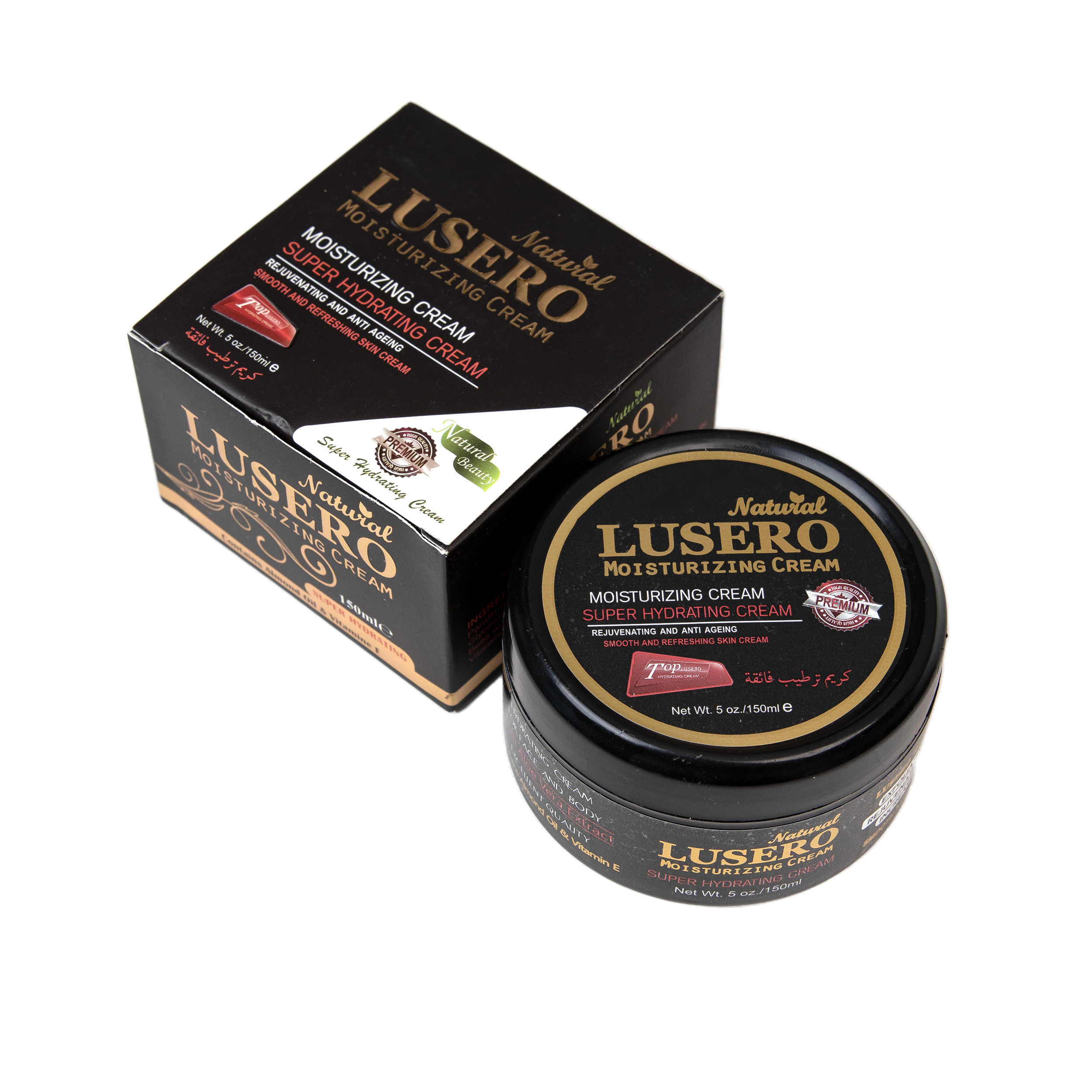 کرم آبرسان دست و صورت لوسرو کد 1 مناسب پوست خشک و حساس حجم 150 میلی لیتر