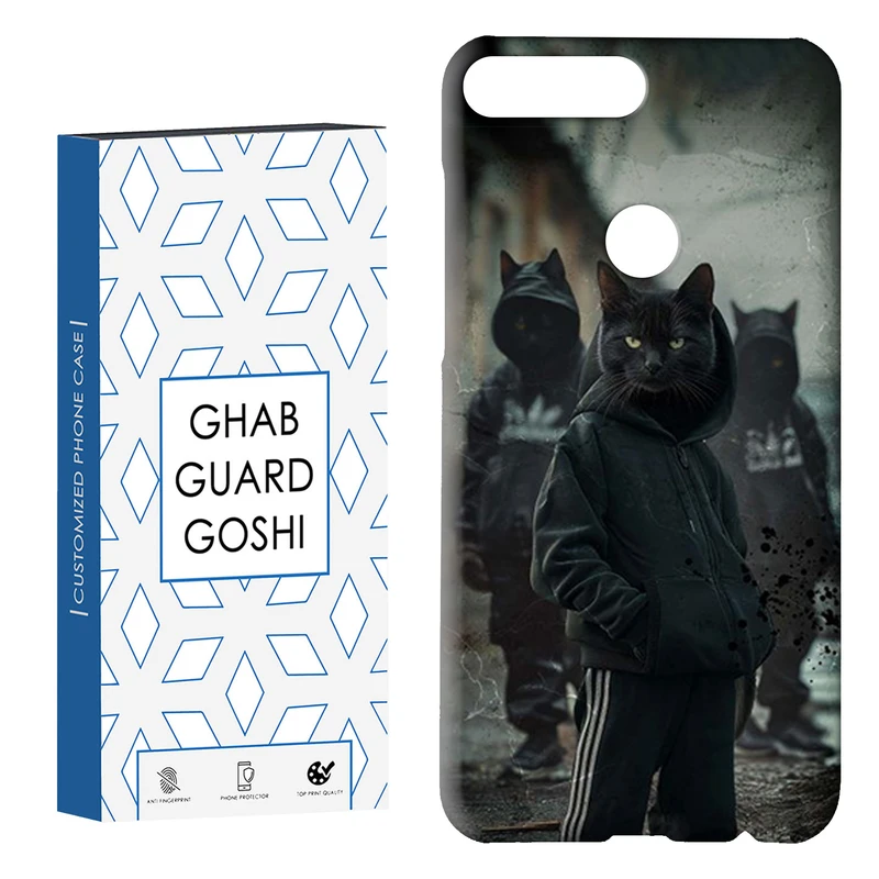 کاور قاب گارد گوشی طرح گربه کد Dimo-356 مناسب برای گوشی موبایل هوآوی Y7 2018 / Y7 Prime 2018 / Honor 7C