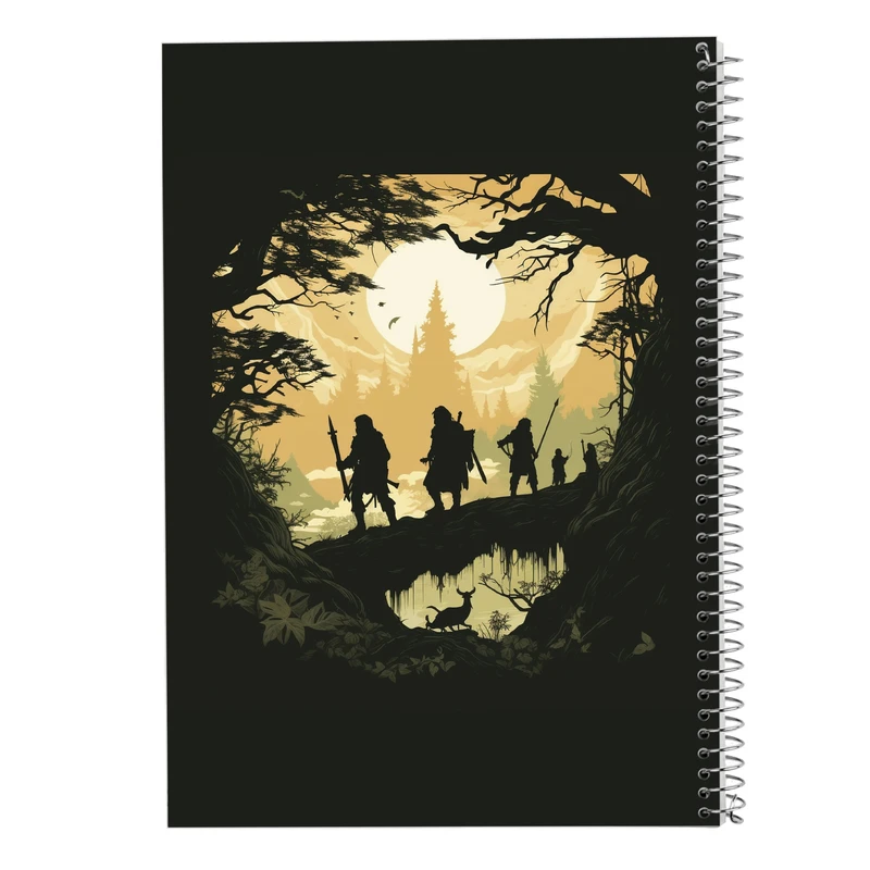 دفتر ژورنال نویسی 50 برگ مدوپد مدل نقطه ای طرح  ارباب حلقه ها The Lord of the Rings کد DF3021