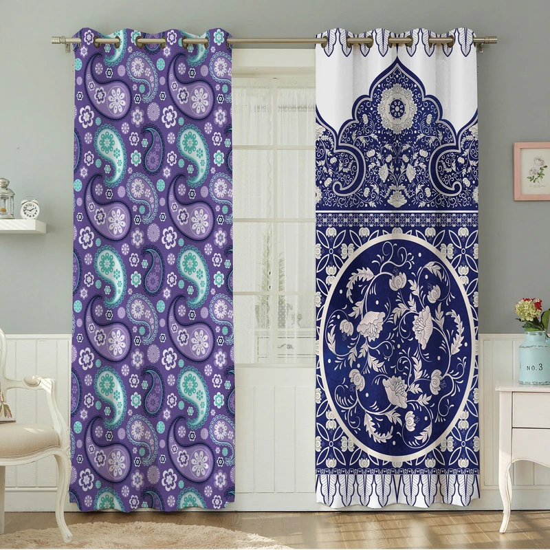 پرده نیروانا طرح  مدرن مدل هازان کد 4243 سایز 140×280 سانتی متر