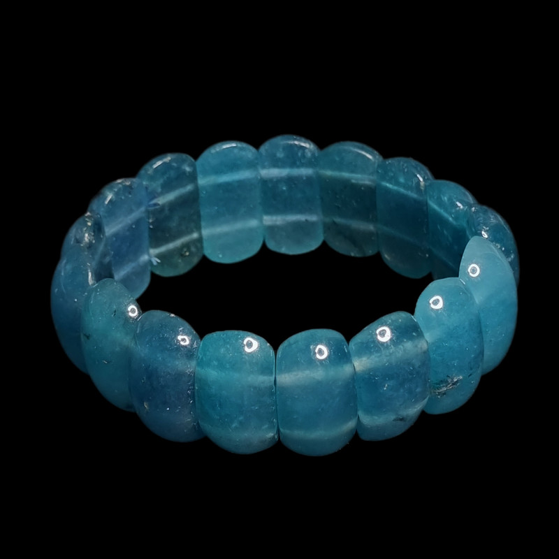 دستبند سنگی زنانه مدل اکوامارین کد 88466