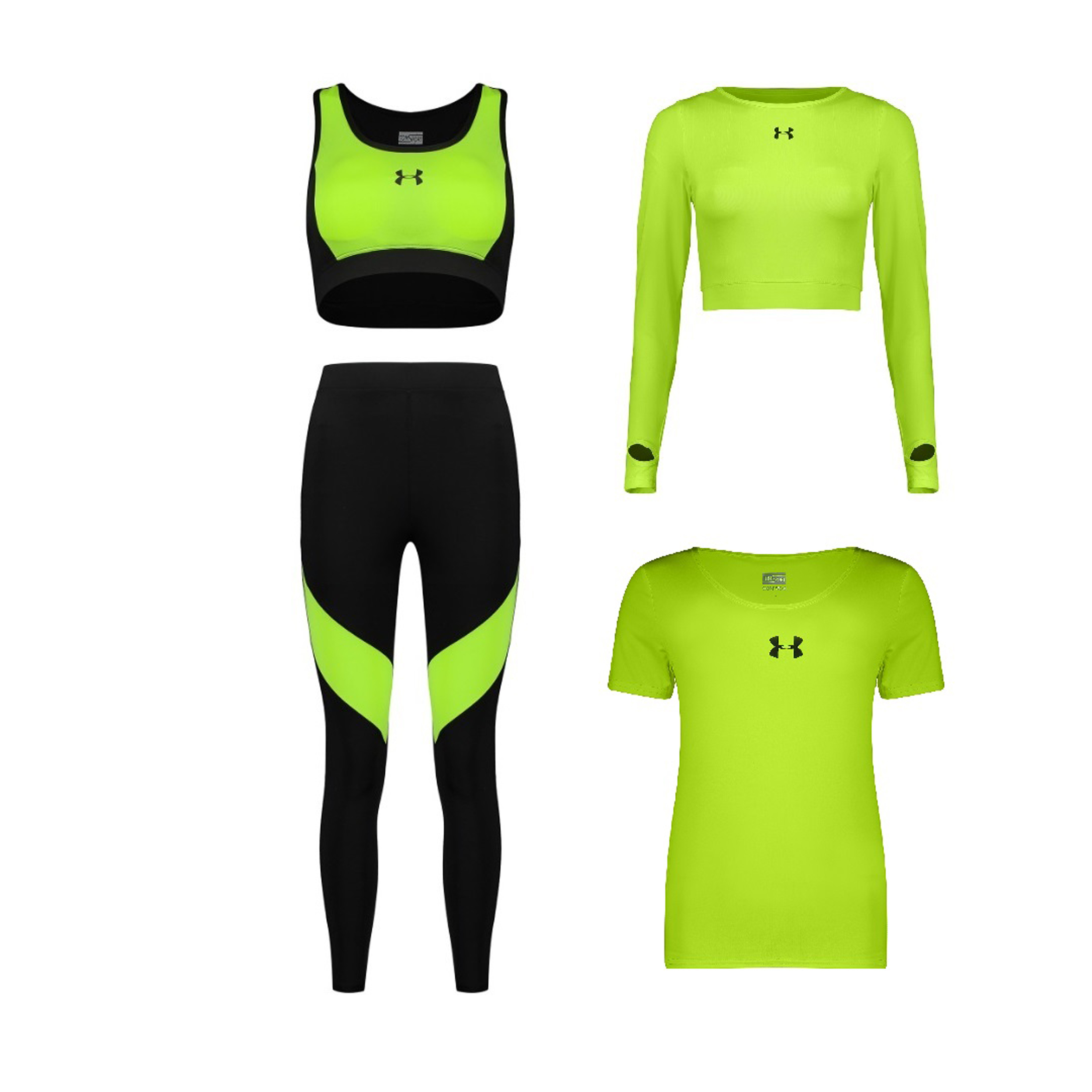 ست 4 تکه لباس ورزشی زنانه مدل 1401-63-7101