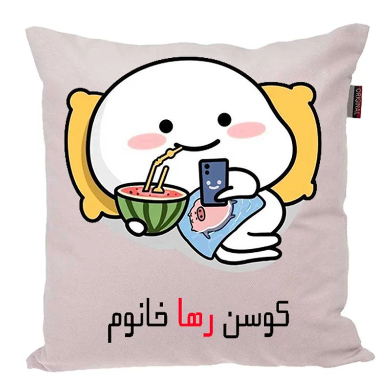 کوسن پاد آفرین مدل فانتزی اسم شخصی طرح دخترانه اسم رها کد 01461