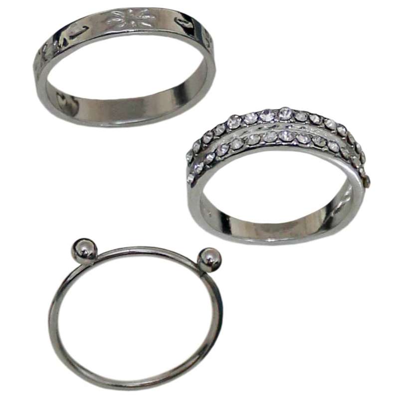 بند انگشتی زنانه کد 1307 مجموعه 3 عددی