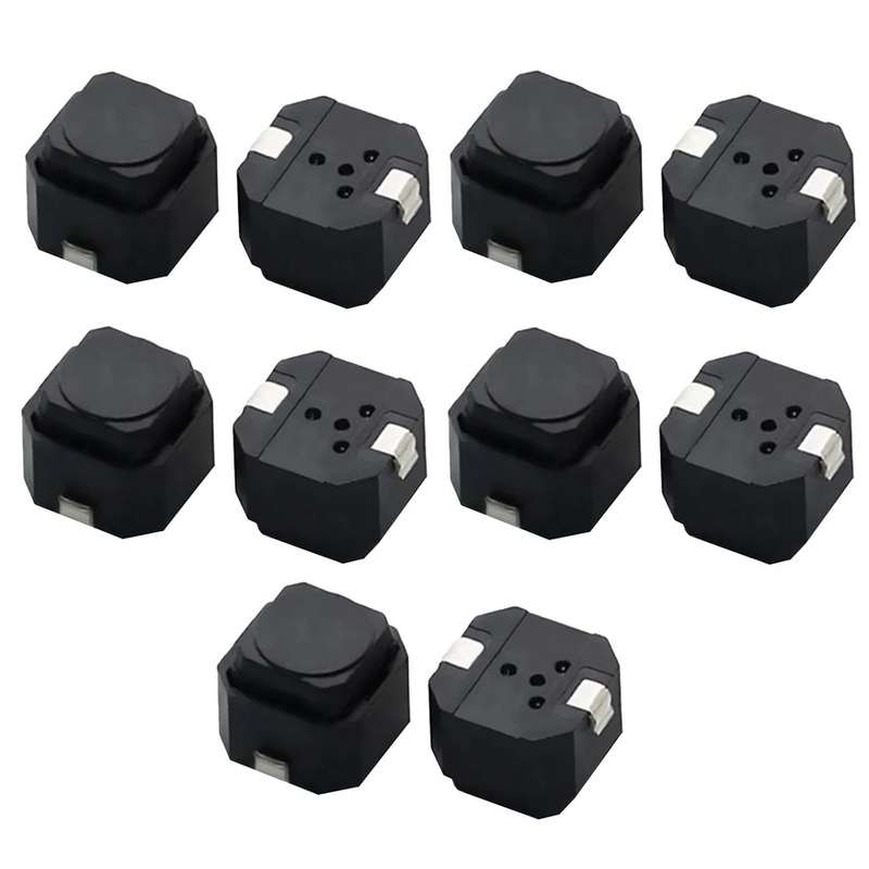 تک سوئیچ کربنی پشت کیلومتری 2 پین مدل SMD 6x6x5mm بسته 10 عددی
